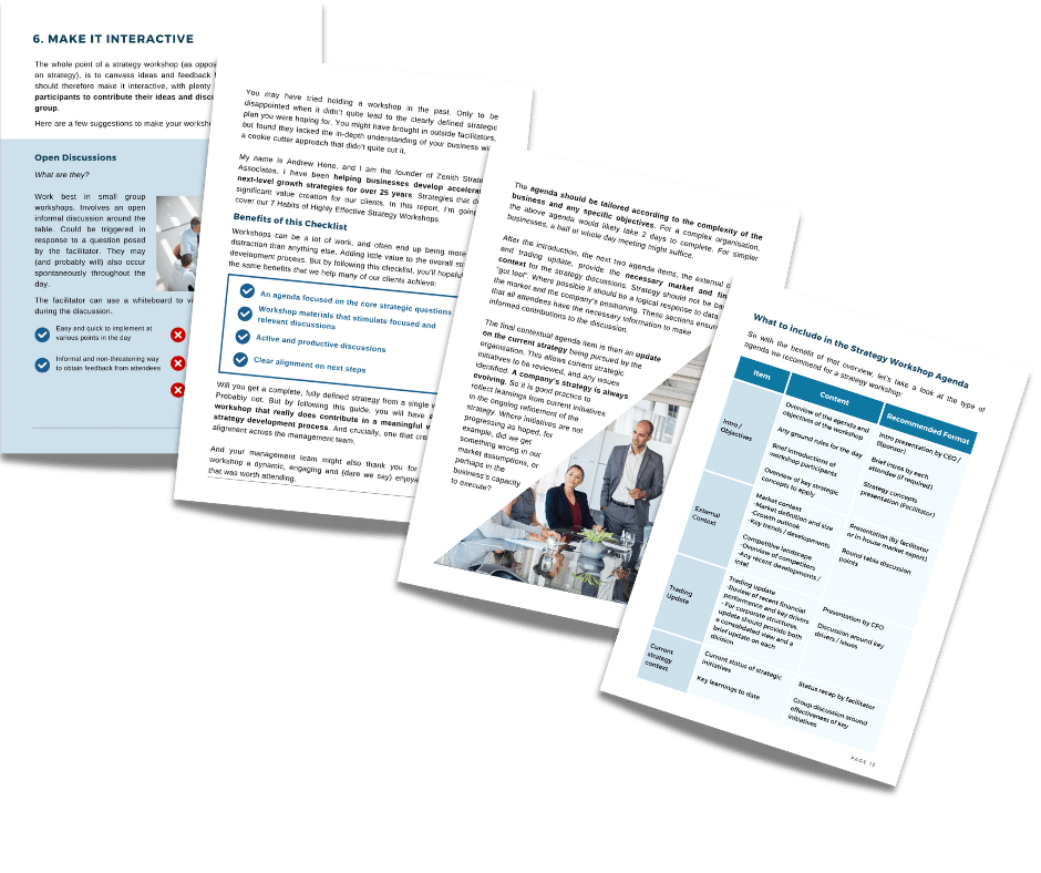 7 Habits of Highly Effective Strategy Workshops Page Excerpts